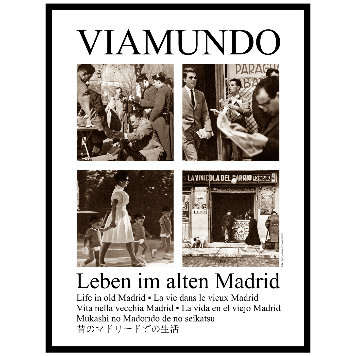 Leben im alten Madrid | 60x80 cm