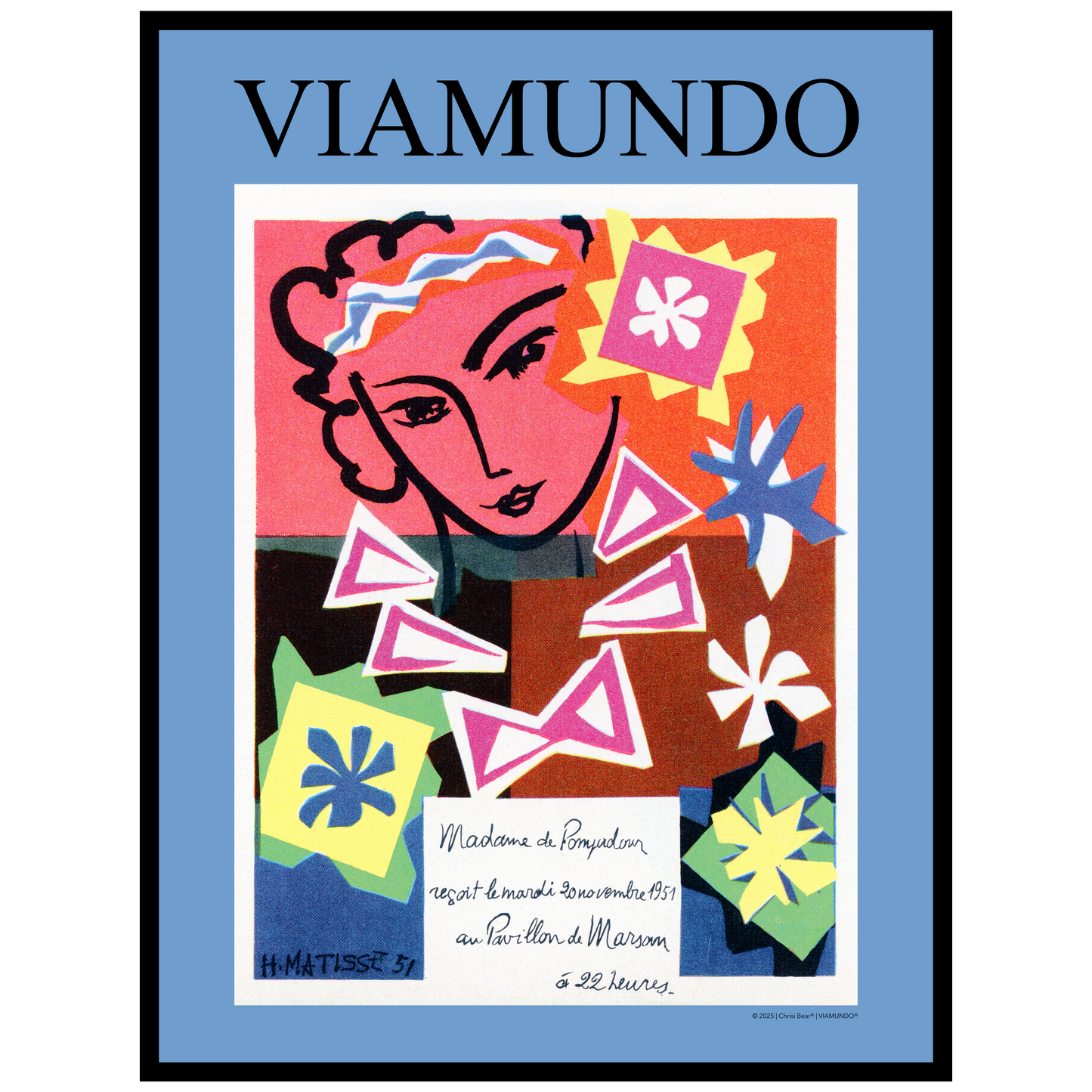 Matisse Madame de Pompadour „PAVILLION DE MARSON 1951“ | 60x80 cm