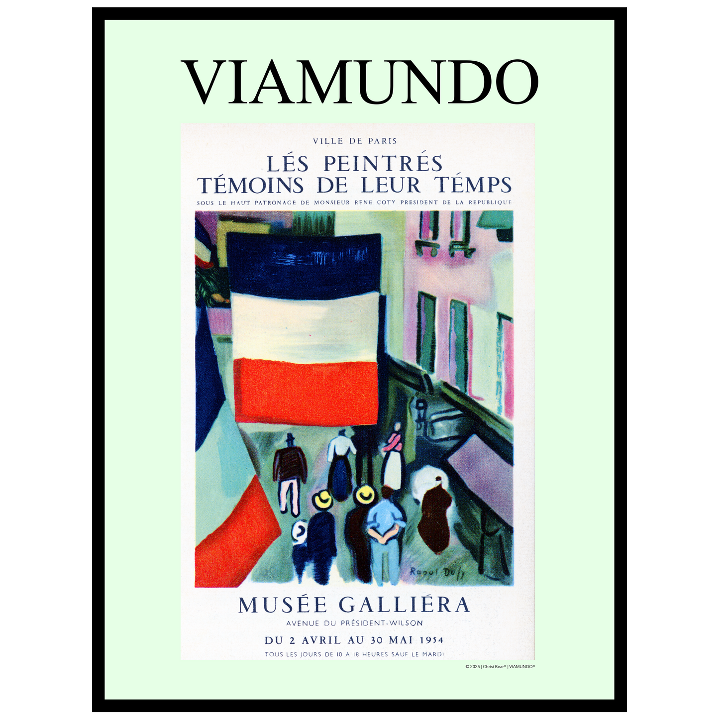 Les peintrés témoins de leur témps „MUSÉE GALLIÉRA 1954“ | 60x80 cm