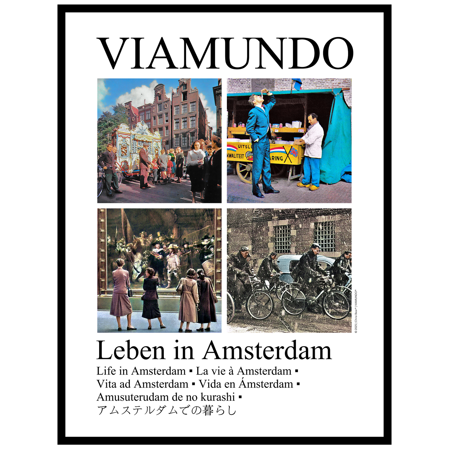 Leben in Amsterdam | 60x80 cm