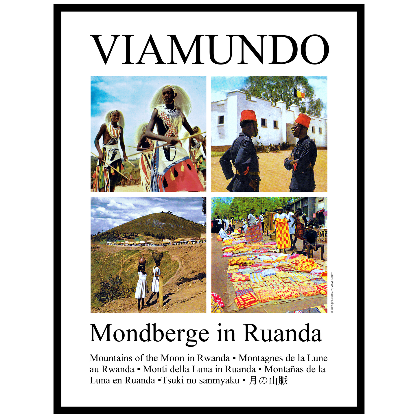 Mondberge in Ruanda | 60x80 cm